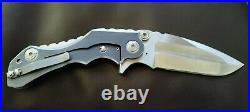 Mikkel Willumsen Tyran Folding Knife Titanium Framelock Custom Flipper Beast