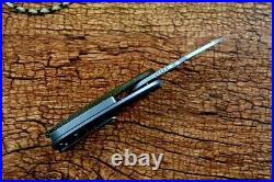 Mini Karambit Folding Knife Pocket Hunting Survival 14C28N Steel Titanium Handle