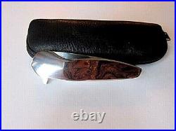 Mint Pre Owned Custom A Gent's Flipper Folder Knife by J. D. Van Deventer