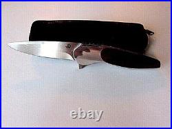 Mint Pre Owned Custom A Gent's Flipper Folder Knife by J. D. Van Deventer