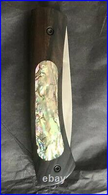 Mint Robert Bob Kramer Mini Folder Folding Knife Inlaid Mother Of Pearl Engraved