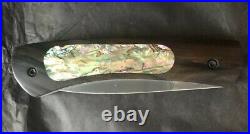 Mint Robert Bob Kramer Mini Folder Folding Knife Inlaid Mother Of Pearl Engraved