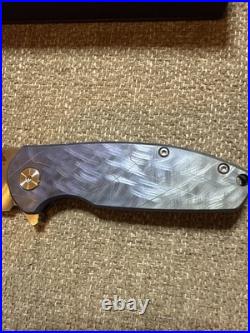 Monikala Custom Anodized Titanium Folding Knife