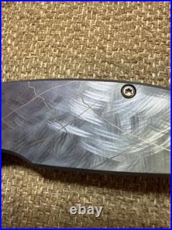 Monikala Custom Anodized Titanium Folding Knife