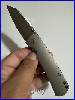 Monterey Bay Knives Mini Old Guard Titanium Wharncliffe ZDP189 Satin Blade MBK