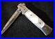 Mother of Pearl Handle custom pocket knife stainless steel never used rare