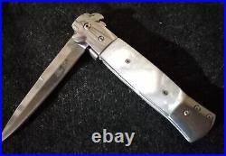 Mother of Pearl Handle custom pocket knife stainless steel never used rare