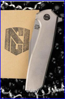 NCC Nick Chuprin Custom Knives Ragnarok v1 Orange Peeled Titanium #16? NEW