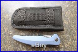 NEW Blue Brous Blades Sniper Limited Flipper Knife Acid Stonewash D2 Serial #975