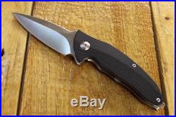 NEW Brous Blades Limited Edition G10 CALIBER Flipper Knife SATIN D2 CHOICE S/N