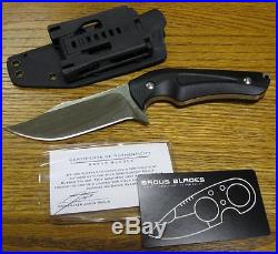 NEW Brous Blades The Stryker Knife 3D G10 & D2 Tool Steel LIMITED EDITION Satin