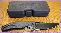 NEW Brous Blades VR-71 Flipper Folding Pocket Knife Carbon Fiber Black D2 Blade