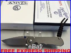 NEW CHRIS REEVE New Inkosi Folder Knife With Plain Edge S35VN Blade