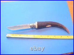 NEW CUSTOM FRENCH OPINEL No 8 STAINLESS BLADE POCKET KNIFE ANTLER STAG HANDLE
