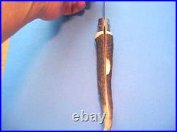 NEW CUSTOM FRENCH OPINEL No 8 STAINLESS BLADE POCKET KNIFE ANTLER STAG HANDLE