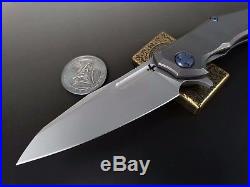 NEW District 9 Paladin Knife M390 Custom Tactical Bear Flipper Folding Knife Kit