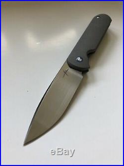 NEW Gareth Bull Shamwari 3 Smooth Titanium Bearings Knife