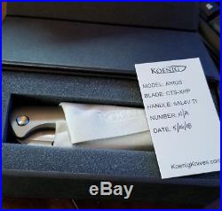 NEW Koenig Arius Knife, absolutely perfect and stunning