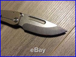 NEW MEDFORD KNIFE MARAUDER. 260 THICK D2 DROP POINT BLADE TUMBLE FINISH TI MKT