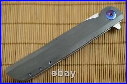 NEW Matthew Lerch SCAMP, Liner-Lock Flipper, Zirconium Scales, 154 CPM Blade