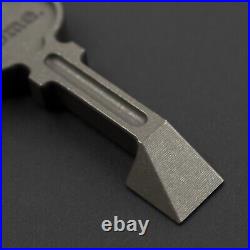 NEW! Nice Guy Machine Co F Key Home/Away Titanium Prybar, NGMCo, USA Made