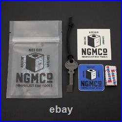 NEW! Nice Guy Machine Co F Key Home/Away Titanium Prybar, NGMCo, USA Made