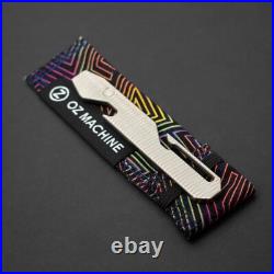 NEW! Oz Machine Co. Titanium Pry, Radial Frag/Golf Putter Milling, Stonewashed