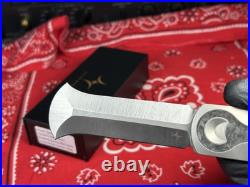NEW RARE Crescent Edges Spade Knife Apple Remote Titanium Carbon Fiber