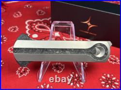 NEW RARE Crescent Edges Spade Knife Apple Remote Titanium Carbon Fiber