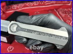 NEW RARE Crescent Edges Spade Knife Apple Remote Titanium Carbon Fiber