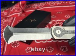 NEW RARE Crescent Edges Spade Knife Apple Remote Titanium Carbon Fiber