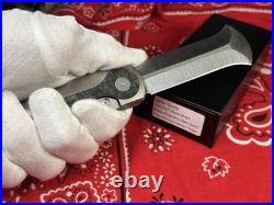 NEW RARE Crescent Edges Spade Knife Apple Remote Titanium Carbon Fiber