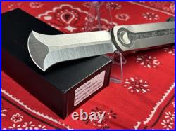 NEW RARE Crescent Edges Spade Knife Apple Remote Titanium Carbon Fiber