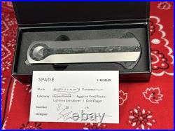 NEW RARE Crescent Edges Spade Knife Apple Remote Titanium Carbon Fiber