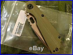NEW Strider SnG CC Frame Lock Knife OD Green G-10 CTS-40CP Stonewashed knives