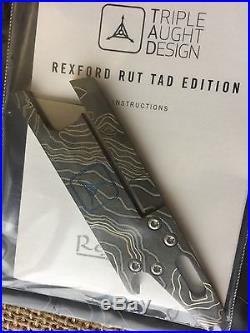 NEW Triple Aught Design Tad Gear Rexford RUT Compact Titanium Utility Knife NR