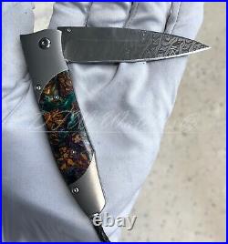 NEW William Henry B30 GENTAC MARDI GRAS Knife Ltd 250 Damascus Orig $950