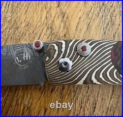 NIB William Henry Folding Pocketknife B05 Monarch Ponderosa Pine Topaz 2017