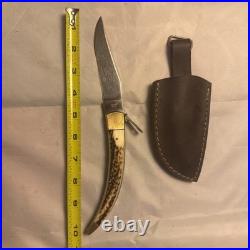 Navaga Folding Knife Indiana INOX with Stag Scales and A 4in Engraved Blade Navaga Folding Knife Indiana INOX with Stag Scales and A 4in Engraved Blade