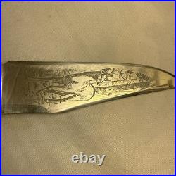 Navaga Folding Knife Indiana INOX with Stag Scales and A 4in Engraved Blade Navaga Folding Knife Indiana INOX with Stag Scales and A 4in Engraved Blade