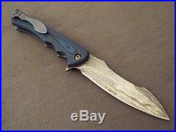 Neil Blackwood Henchman V2.0 Flipper Custom Folding Knife 1095 Blade G-10
