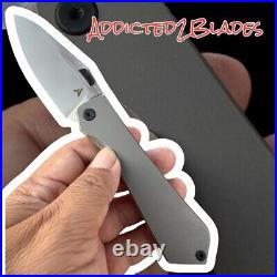 New Arcform Theory Titanium M390 Knife Folder Stonewashed Satin Blade