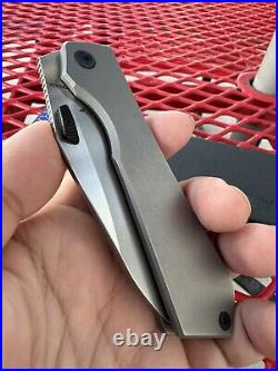 New Arcform Theory Titanium M390 Knife Folder Stonewashed Satin Blade