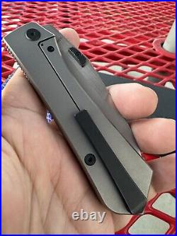 New Arcform Theory Titanium M390 Knife Folder Stonewashed Satin Blade