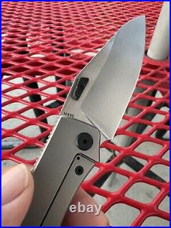 New Arcform Theory Titanium M390 Knife Folder Stonewashed Satin Blade