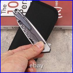 New CNC M390 Steel Full TC4 TITANIUM Handle Tactics Pocket Folding Knife 08