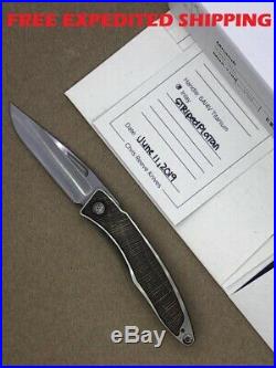 New Chris Reeve Knives Mnandi Striped Platan Inlay S35vn Satin Blade