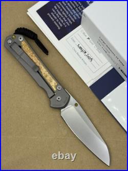 New Chris Reeve Large Sebenza 31 Box Elder Handle Magnacut Insingo Blade A