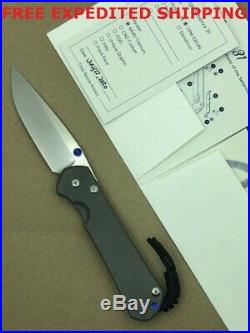 New Chris Reeve Large Sebenza 31 Titanium Handle S35vn Drop Point Blade