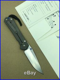 New Chris Reeve Large Sebenza 31 Titanium Handle S35vn Drop Point Blade